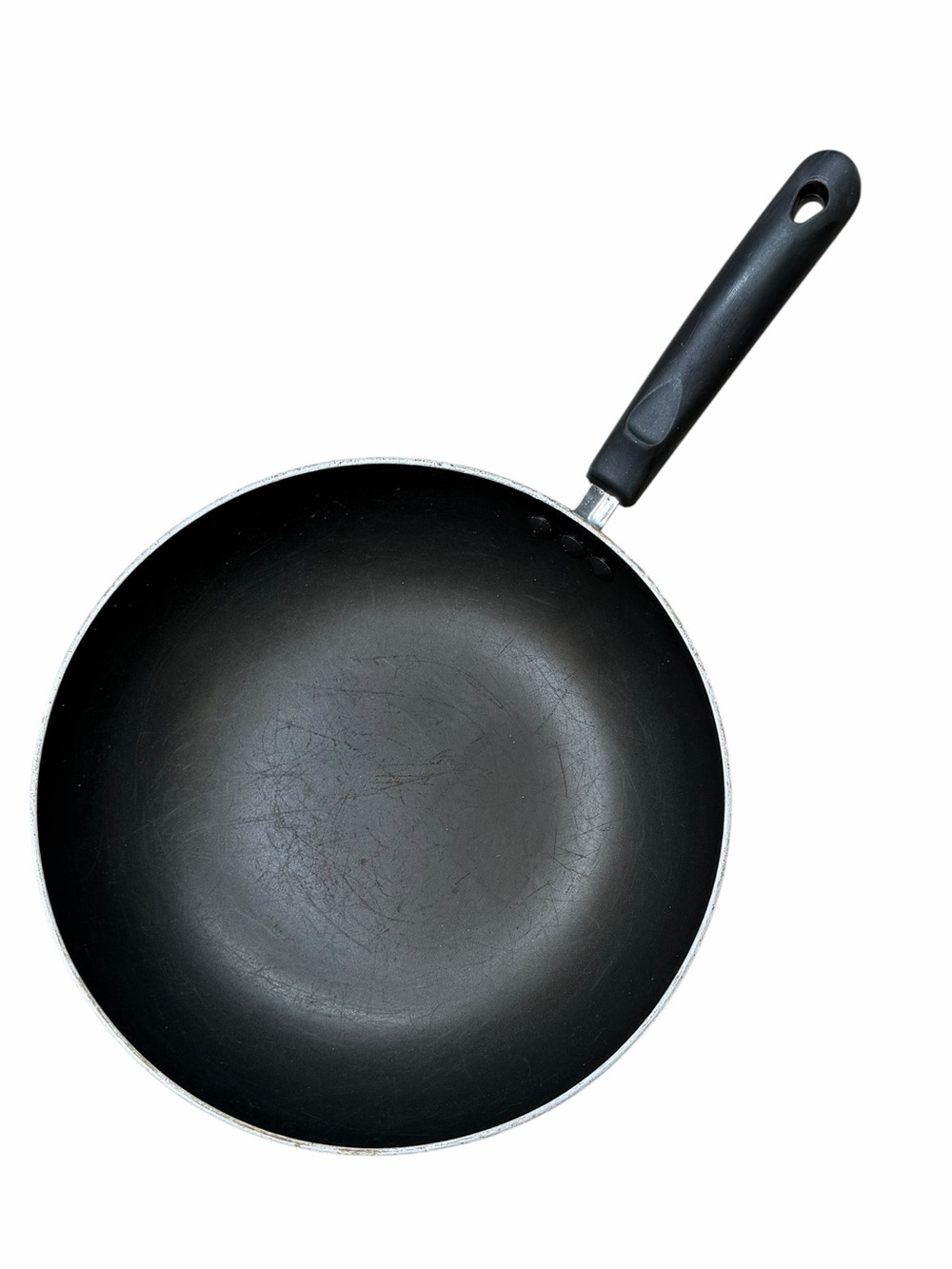Everything Kitchen 12" Carbon Steel Excalibur Nonstick Stir Fry Pan